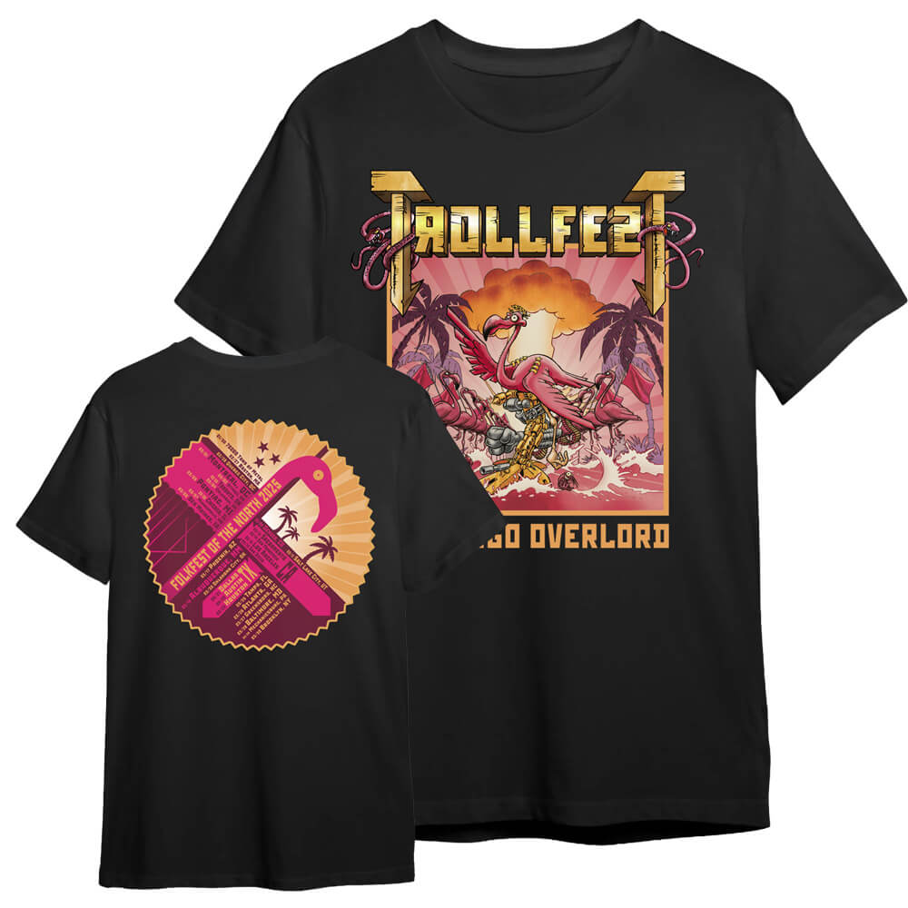 Trollfest - Flamingo Overlord Heathenfest 26 Tour T-Shirt