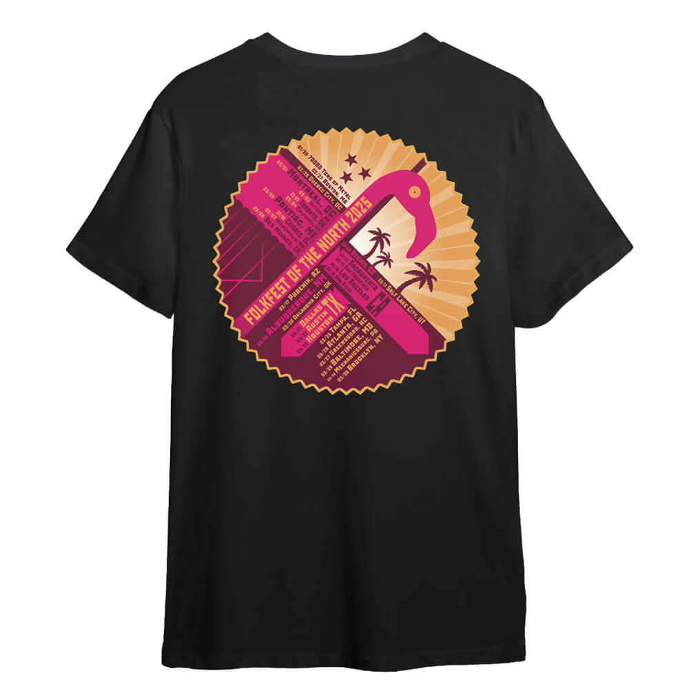 Trollfest - Flamingo Overlord Heidenfest 26 Tour T-Shirt