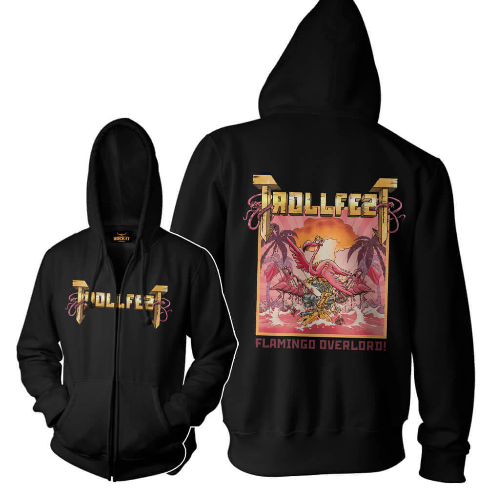 Trollfest - Flamingo Overlord zipped Hoodie
