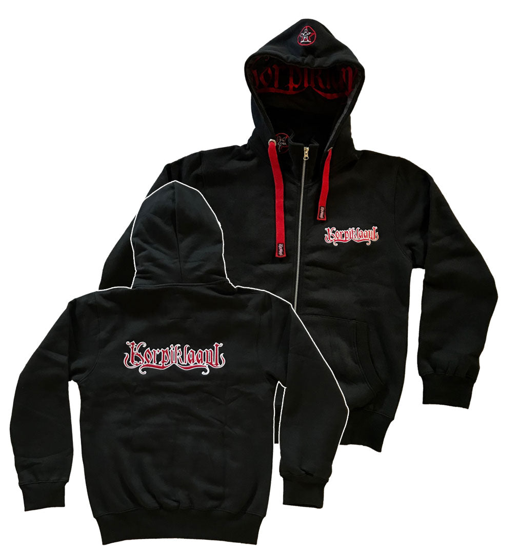 Korpiklaani - Red Logo Zipp Hoodie