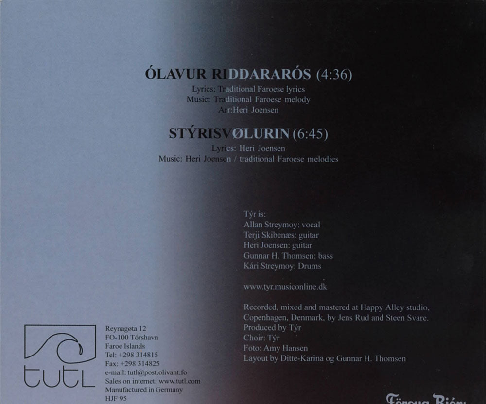 TYR - Ólavur Riddararòs Single
