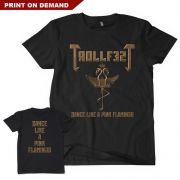 Trollfest - Flamingo POD T-Shirt Schwarz M