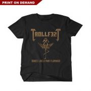 Trollfest - Flamingo POD Kids Shirt Schwarz L
