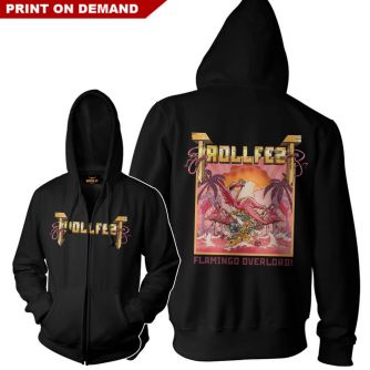 Trollfest - Flamingo Overlord Cover POD Zipped Hoodie Schwarz XL