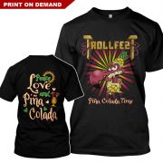 Trollfest - Pina Colada POD T-Shirt Black 5XL