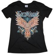 Korpiklaani - Owl backprint Girlie T-Shirt Small