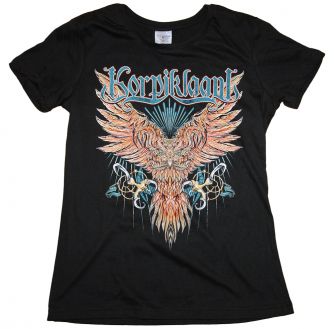 Korpiklaani - Owl backprint Girlie T-Shirt Medium
